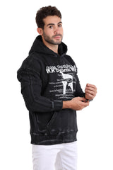 Urban Statement Hoodie Vintage Charcoal black