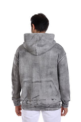 Urban Statement Hoodie Vintage Charcoal black