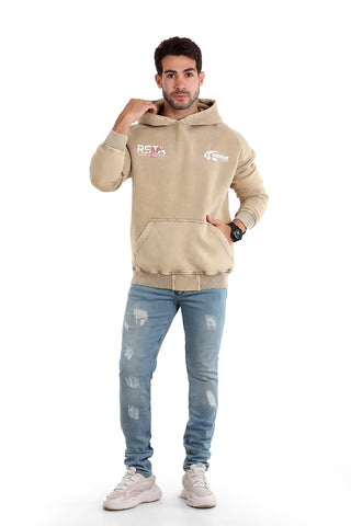 "RSTA" Black Printed Hoodie