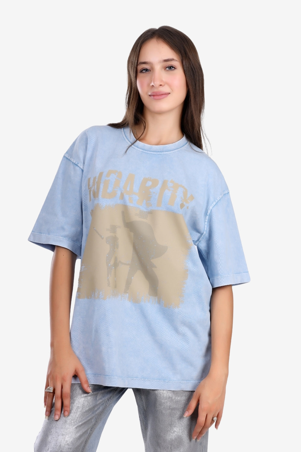 Blue Regular Fit Printed T-shirt