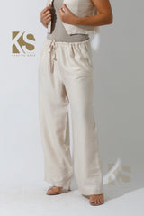 Vest & Lose Tied Pants Set