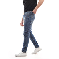 jeans -Casual Dirty Denim Jeans Pant Jeans-blue