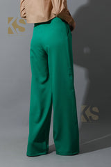 High Waist Wide Leg Trousers