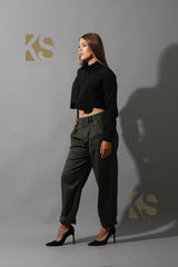 Pockets Cropped Shirt