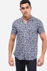 Patterned Casual Buttoned Down Shirt