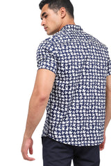 Patterned Casual Buttoned Down Shirt