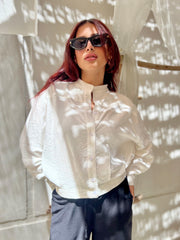 Petal White Blouse