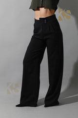 High Waist Wide Leg Trousers