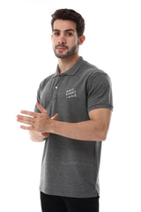 Short Sleeves Buttons Closure Polo Shirt