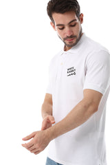 Short Sleeves Buttons Closure Polo Shirt