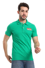 Double Buttoned Short Sleeves Pique Polo