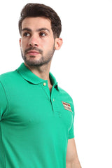 Double Buttoned Short Sleeves Pique Polo