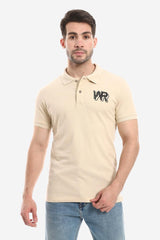 Plain Comfy Buff Neutrals Polo Shirt