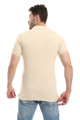 Plain Comfy Buff Neutrals Polo Shirt