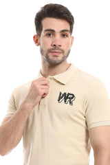 Plain Comfy Buff Neutrals Polo Shirt