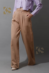 High Waist Wide Leg Trousers