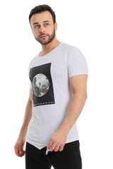 War Photo Front Printed Slip On Tee