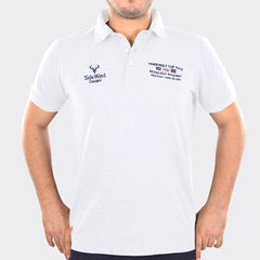 Side Wind Cotton Poloshirt - White