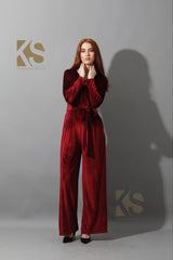 Wrapped wide leg Jumpsuit