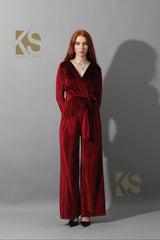 Wrapped wide leg Jumpsuit