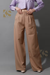 High Waist Wide Leg Trousers