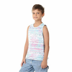 Kids Striped Tank Top - Geometric Stripshape