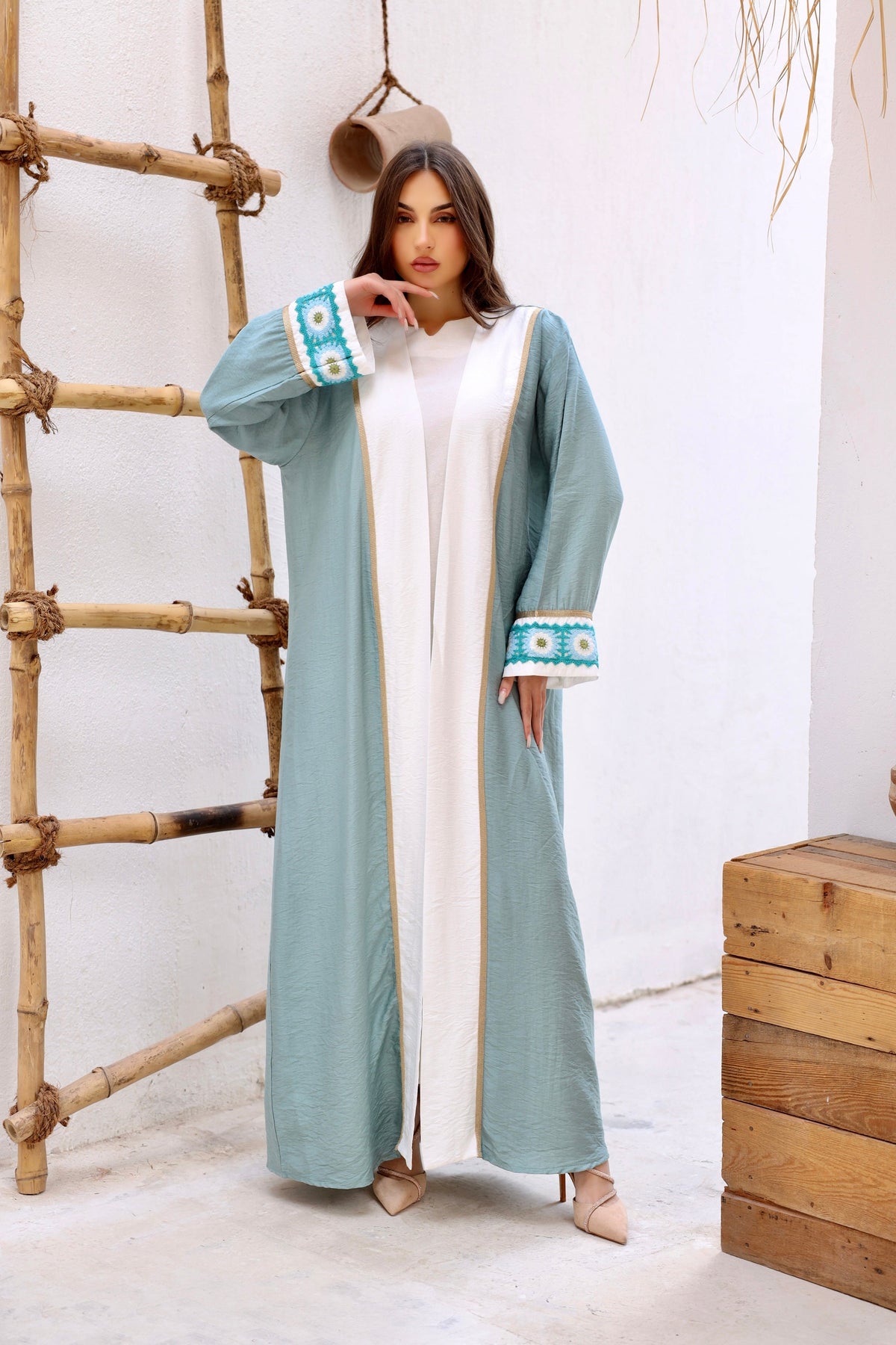 Ariana Mint Kaftan (Adults)