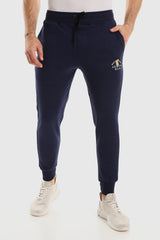 Side Pockets Slip On Cotton Sweatpants With Hem