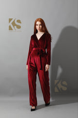 Wrapped wide leg Jumpsuit