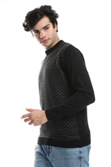 Knitted Pullover With Ribbed Hem - *-Olive