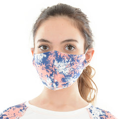 Dust proof printed mask - Navy'n Pink patches