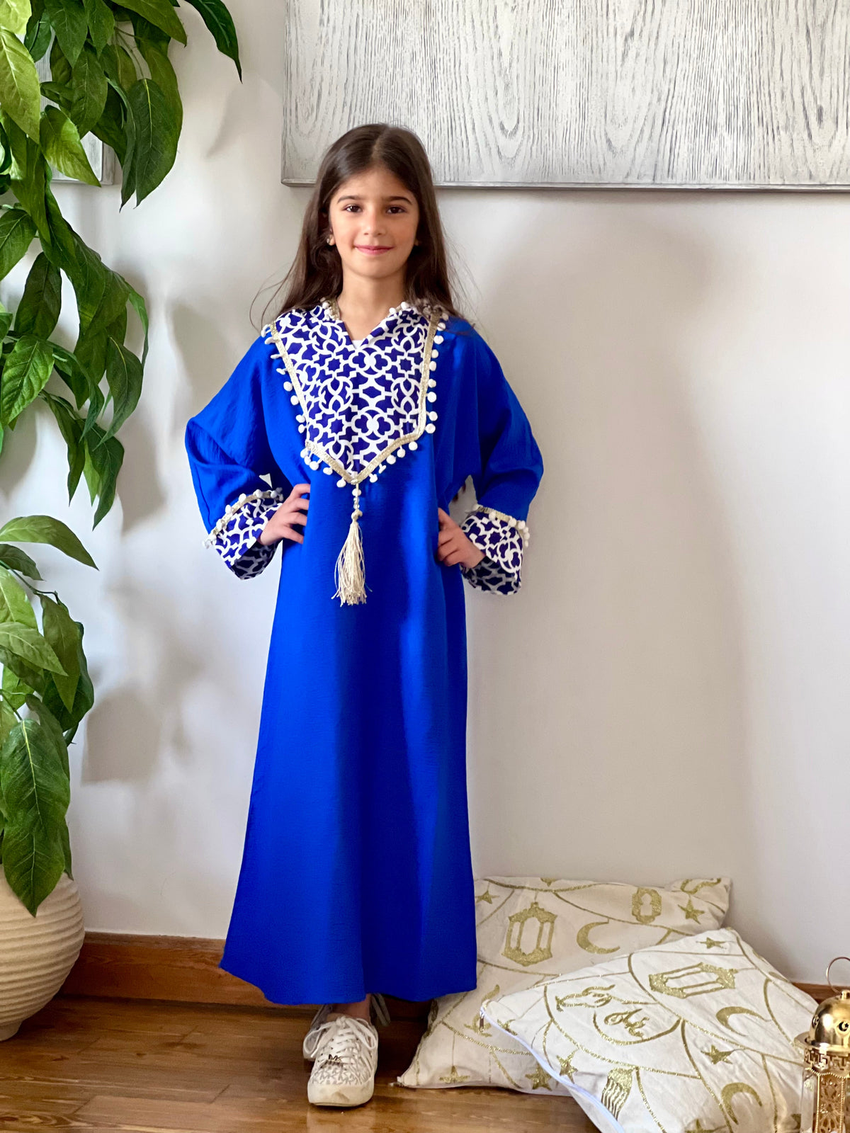 Mitra Royal Blue Kaftan