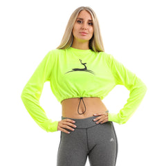 "Doe" Long Sleeves Crop Top