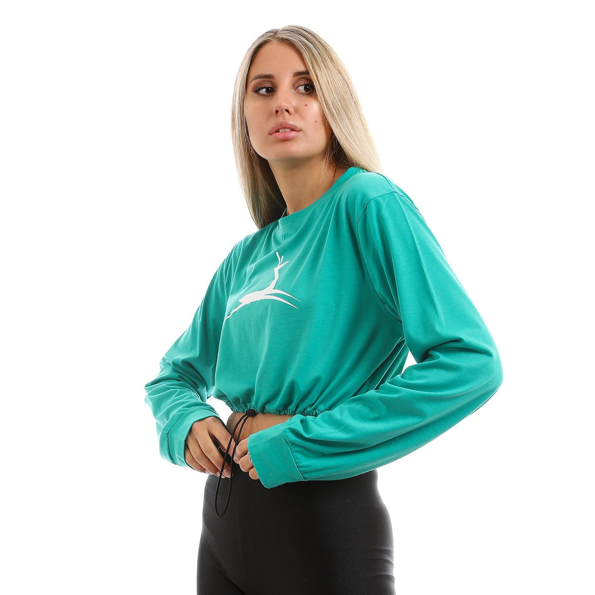 "Doe" Long Sleeves Crop Top