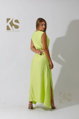 Maxi Side Slite Skirt Set