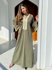 Olive Hala Kaftan