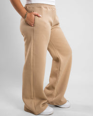 Cafe Sweat Pants made from warm heavy Melton fabric