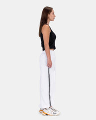 Parachute Pants White With Black Lines