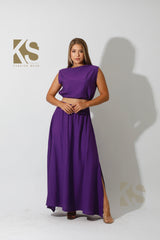 Maxi Side Slite Skirt Set