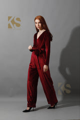 Wrapped wide leg Jumpsuit