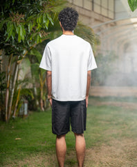 Oversized Linen Shorts - Black