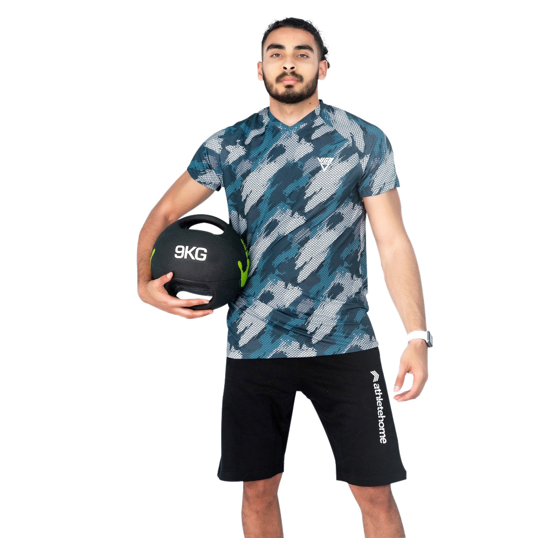 Viga performance full print Dri-fit T-shirt- Blue