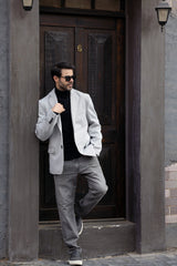 Grey Tweed Blazer