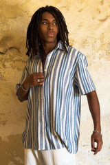 Nautical Stripes Linen Shirt