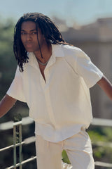 White Sunset Linen Shirt