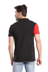 Red Right Sleeve Polo Shirt