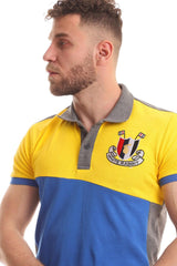 Tri-Tone Summer Buttoned Polo Shirt