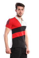 Tri-toned Short Sleeves Polo Shirt