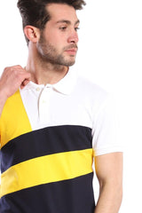 Tri-toned Short Sleeves Polo Shirt