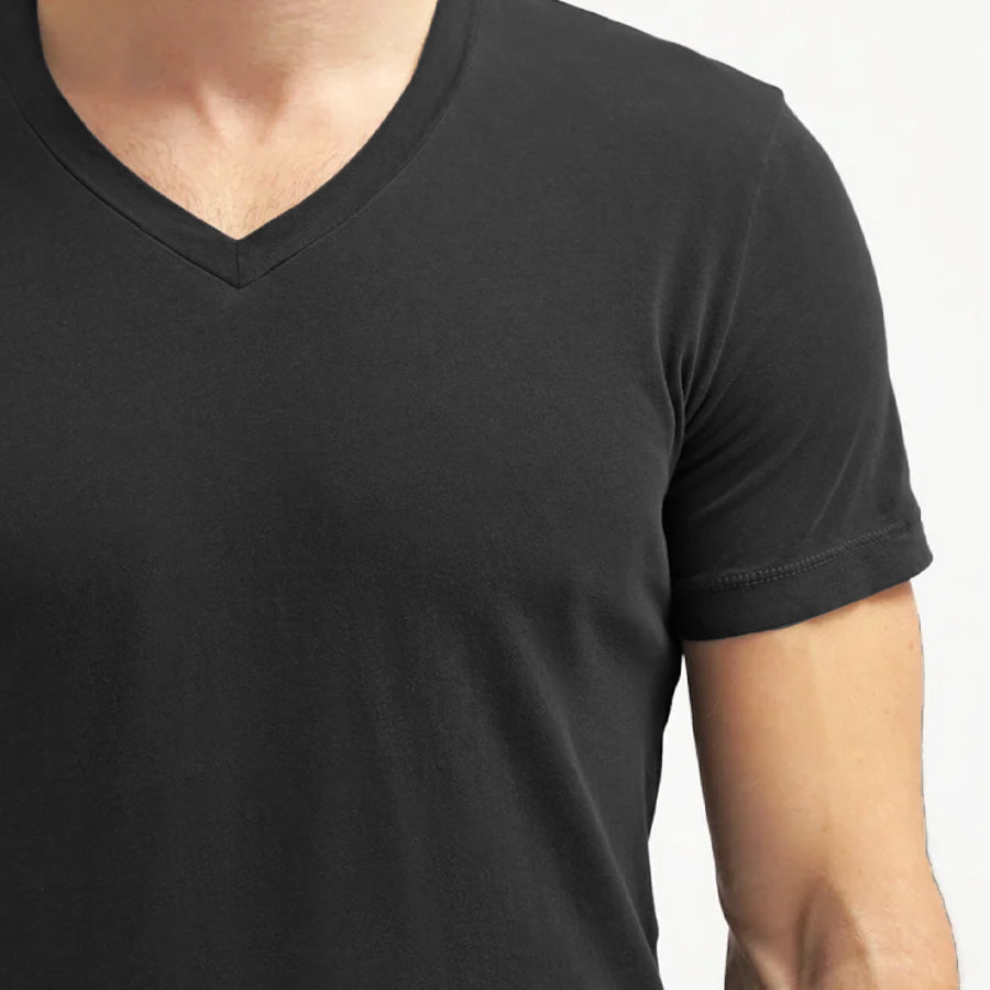 Cotton V-neck T-shirt